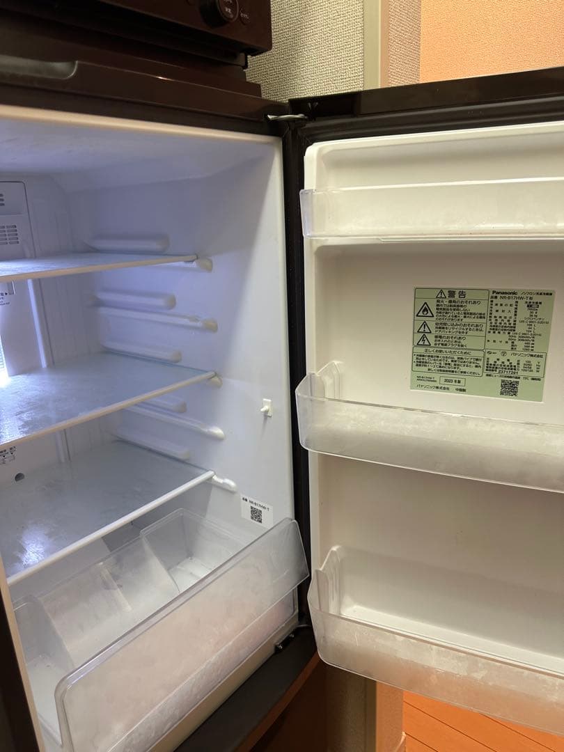 【もこ】パナソニック2ドア冷蔵庫 NRB17HW T 170L （23年製