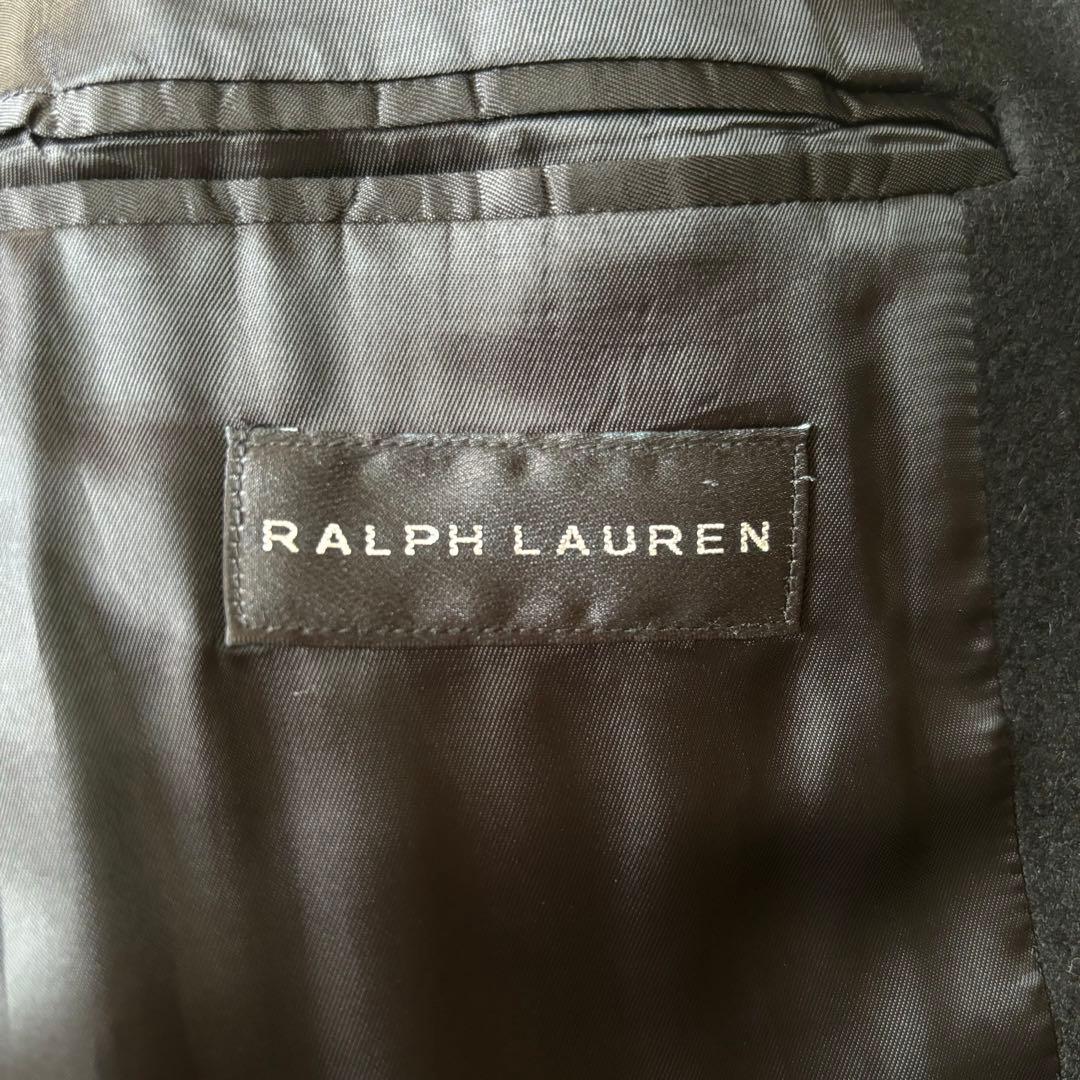 ラルフローレン　チェスターコート　イタリー製　ブラック　36 比翼式