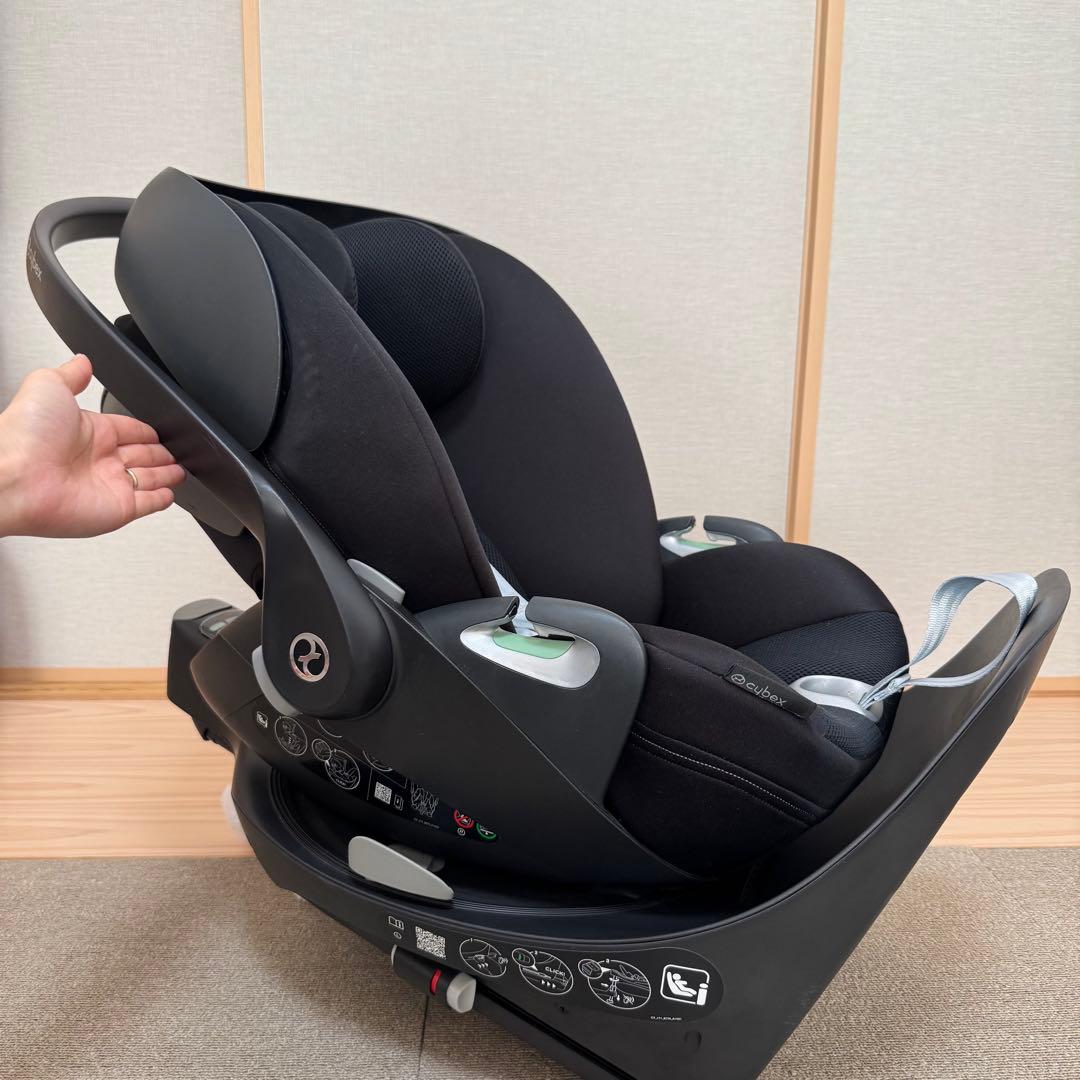 【美品】サイベックス クラウドT ブラック ベースTセット チャイルドシート