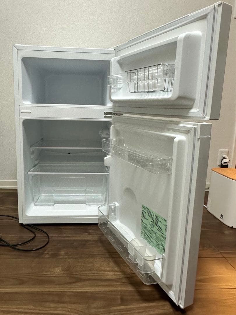 PRC-B092D-W 冷蔵庫 87L