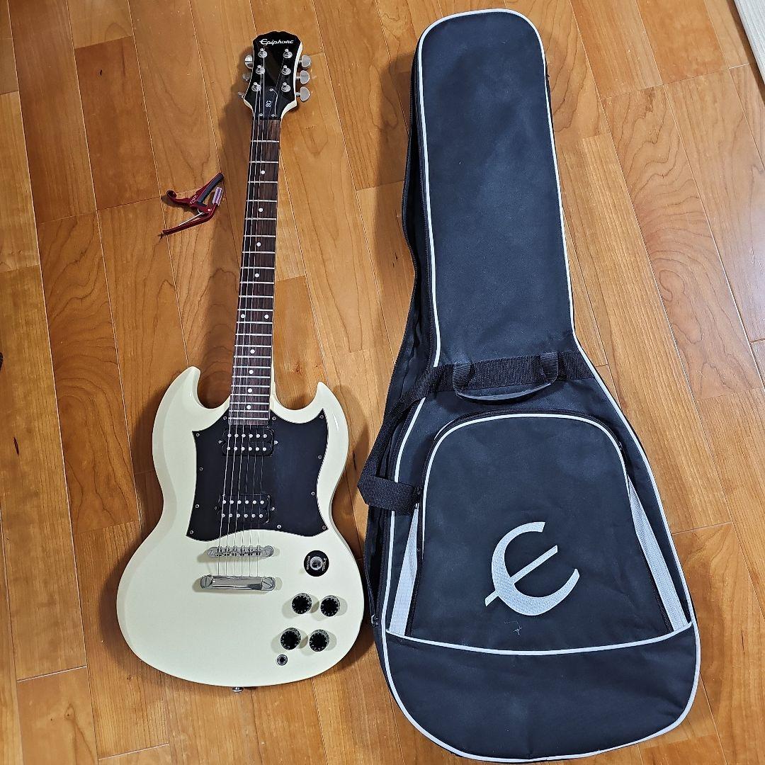 Epiphone SG アイボリー ギターケース付き