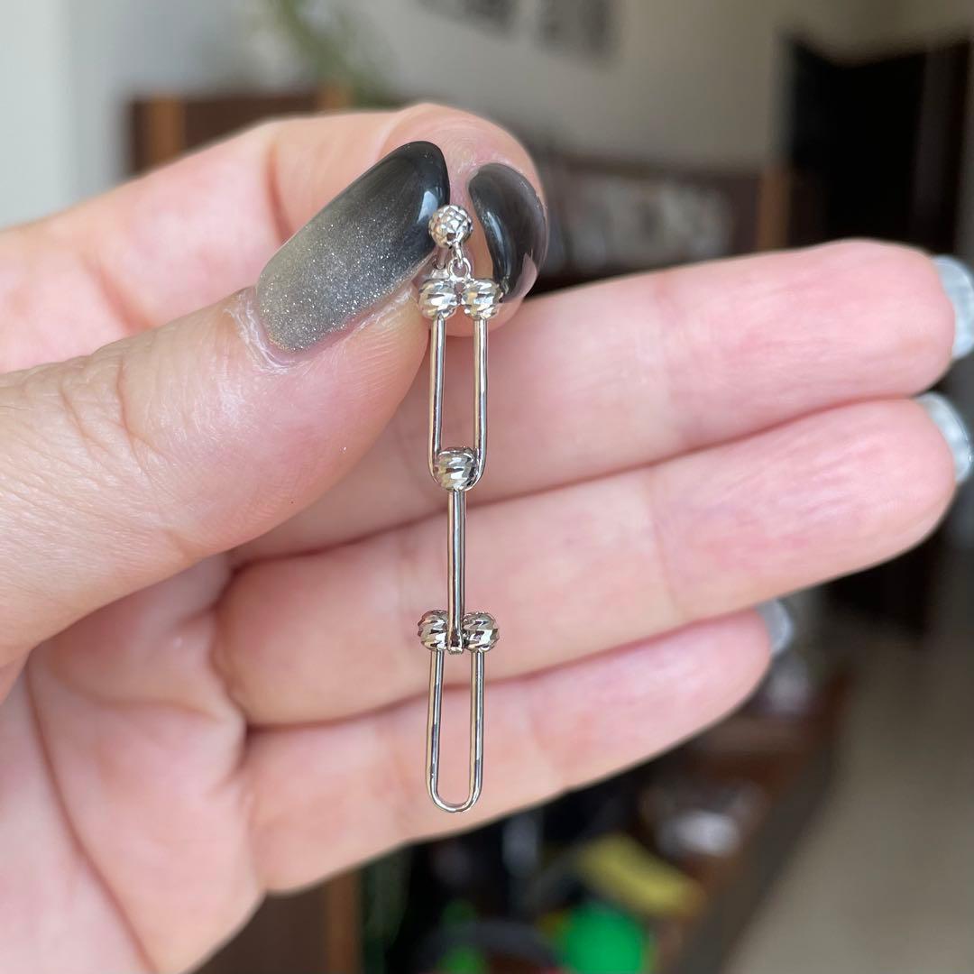 新品！ Pt900 ピアス ハードウェア ミラーボール