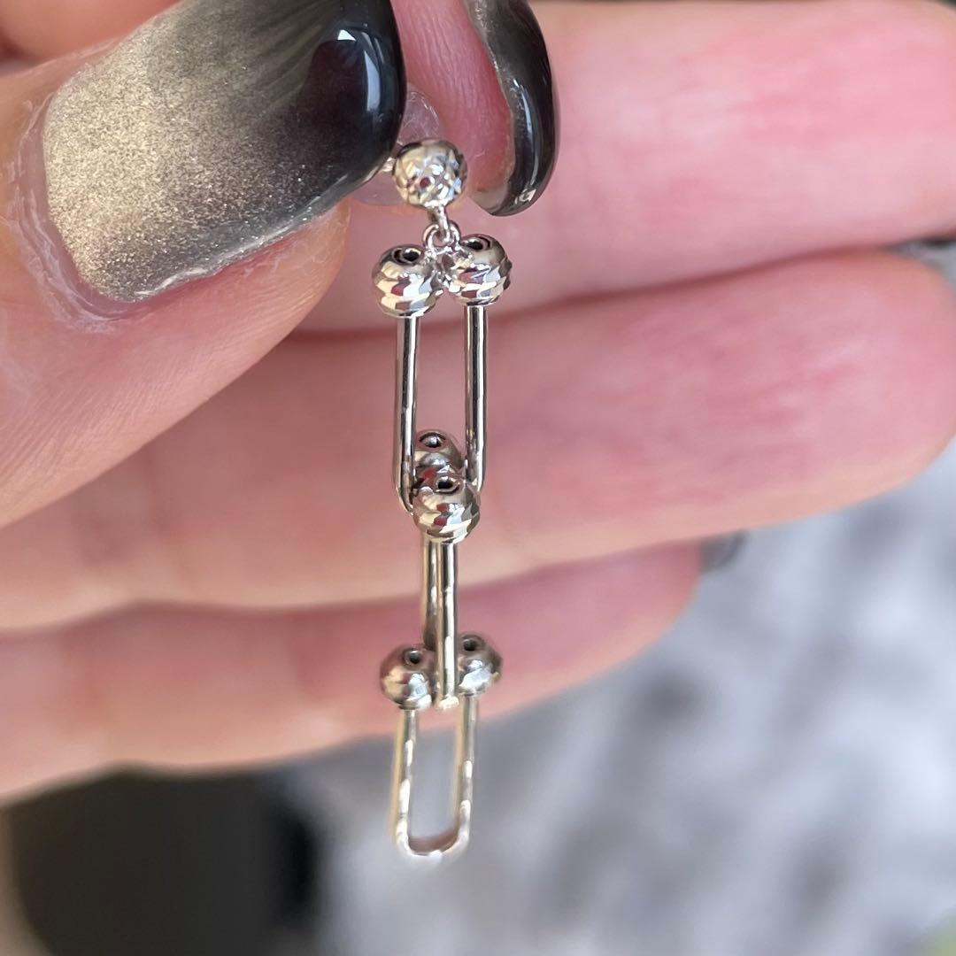 新品！ Pt900 ピアス ハードウェア ミラーボール