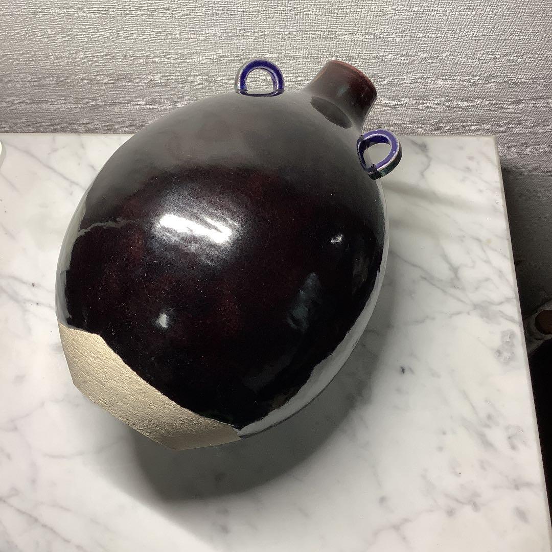 「再値下げ」九谷焼　三代　徳田八十吉(正彦銘) 彩釉壺