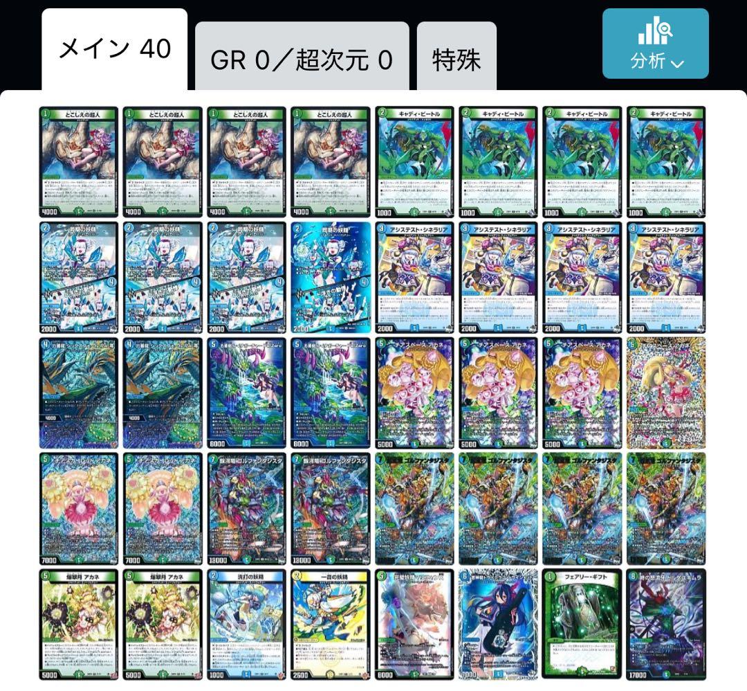 (微高レート)青緑ジャイアントデッキ