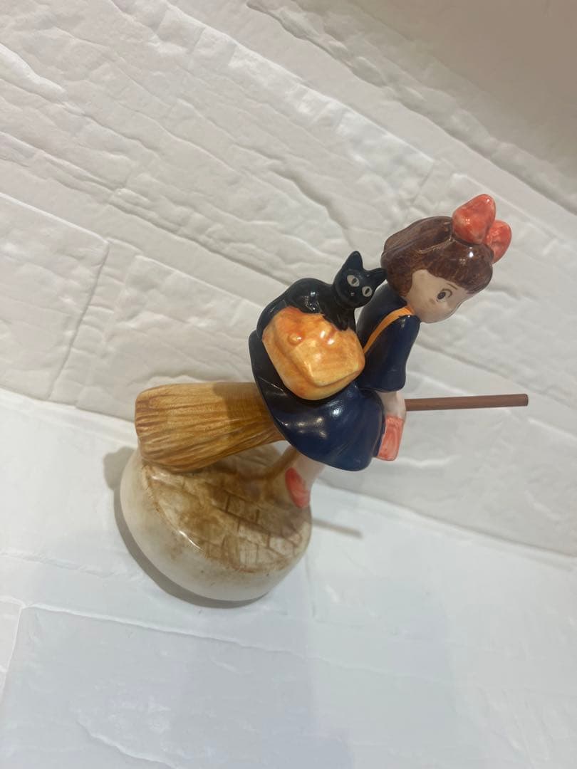 スタジオジブリ　魔女の宅急便 オルゴール ルージュの伝言 キキ　ジジ　陶器製