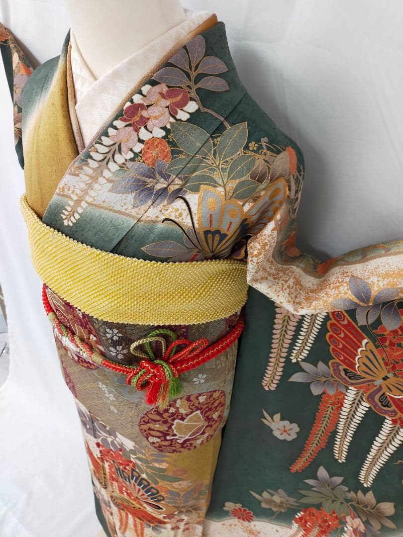 ルルさま　美品　正絹　京友禅振袖　3点セット