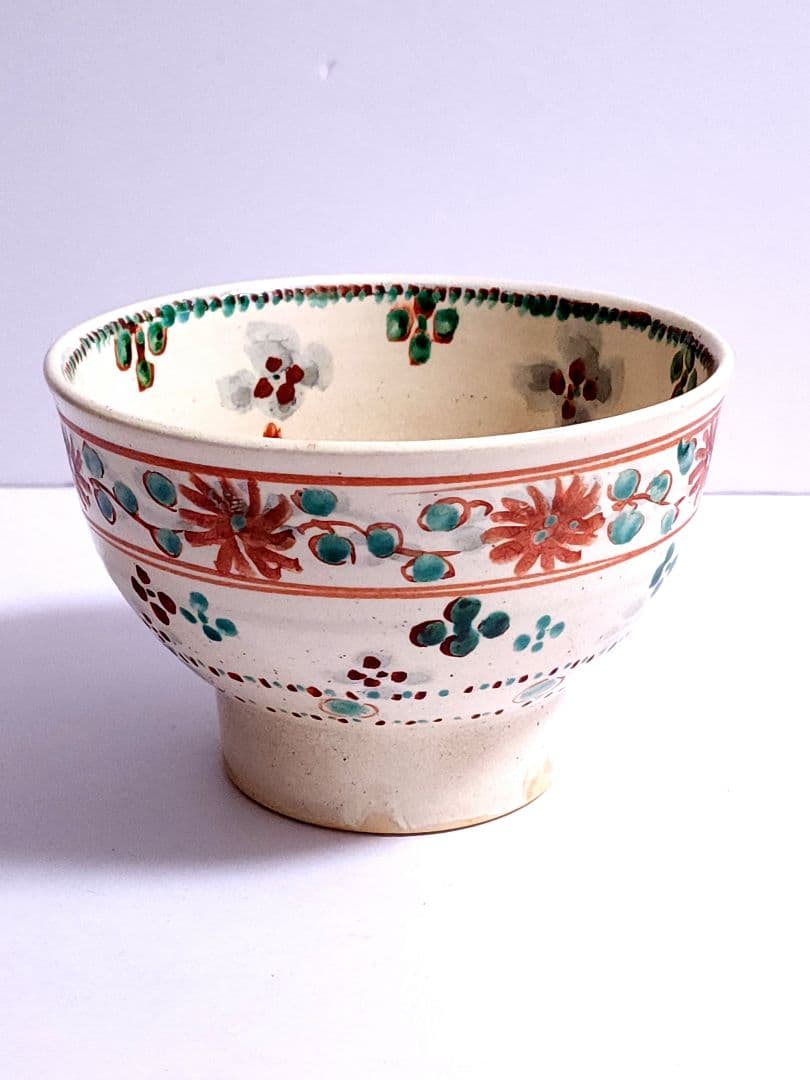 村田陶苑 造 紅安南茶碗 共箱 共布 茶道具