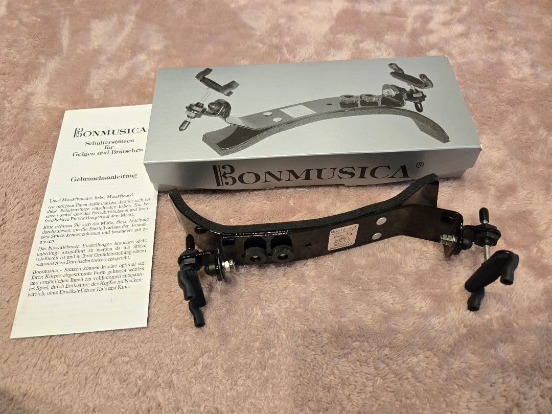 ボンムジカ バイオリン 肩当て 4/4 使用回数少なめ 美品