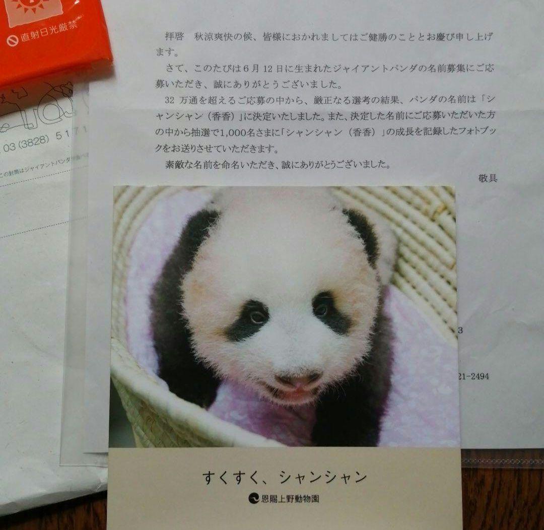 上野動物園　パンダ　写真集　すくすく、シャンシャン　限定品 アルバム