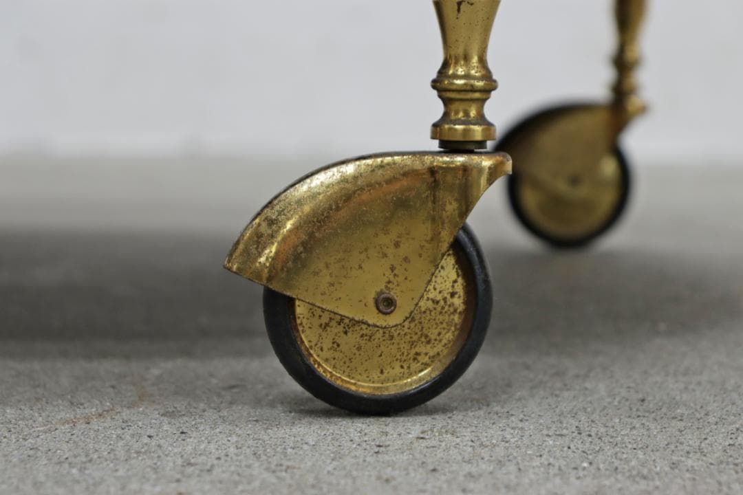 ヴィンテージ クラシカル トローリー キッチン ワゴン シェルフ キャスター