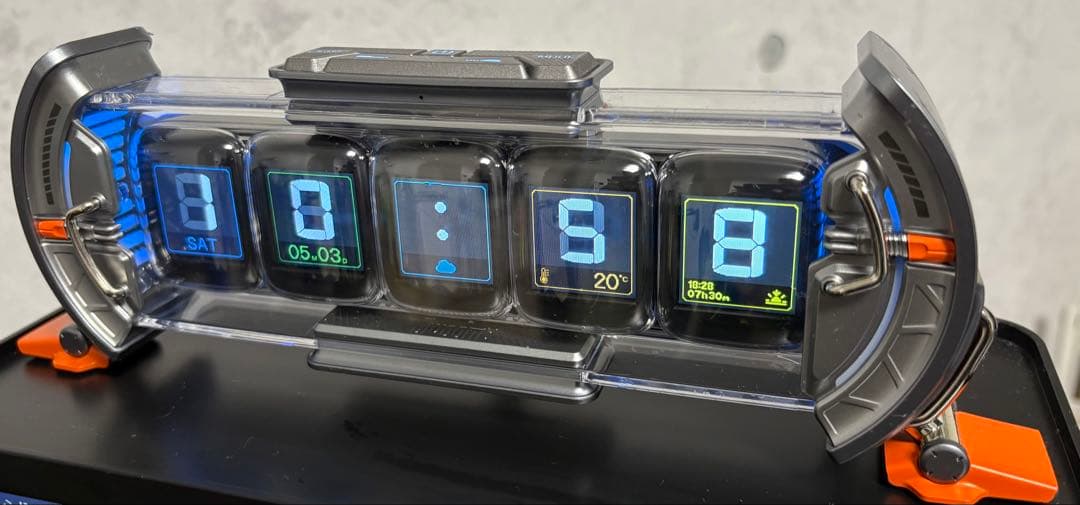 Divoom Times Gate デジタル時計 シルバー