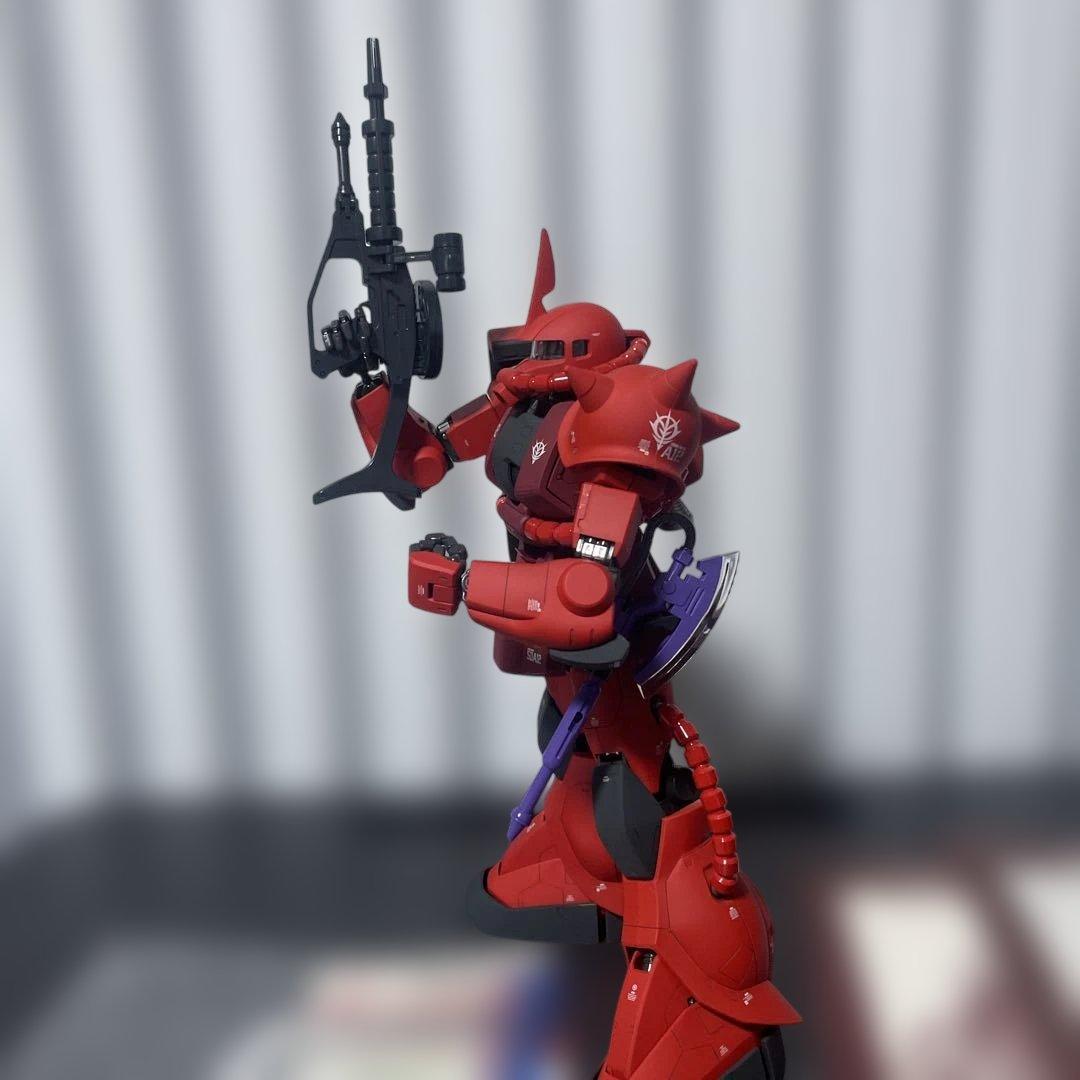 【美】【癒し】PGシャア専用ザクⅡ 組み立て塗装済みジャンク品