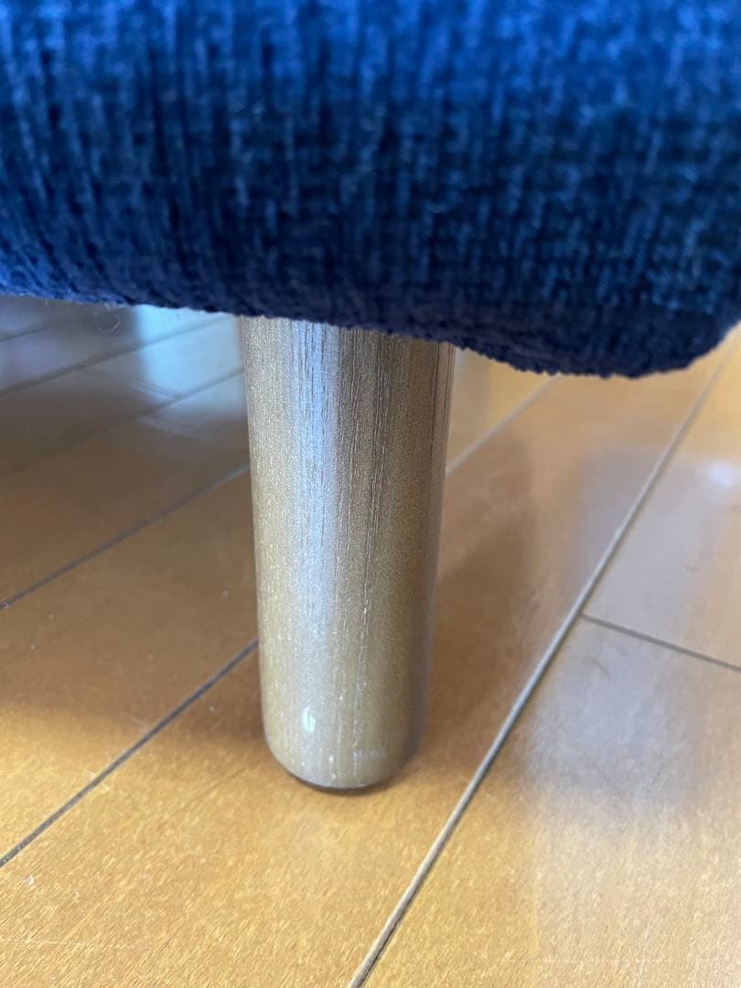 【美品】MARUICHI ネイビー　オットマン　ソファ　スツール