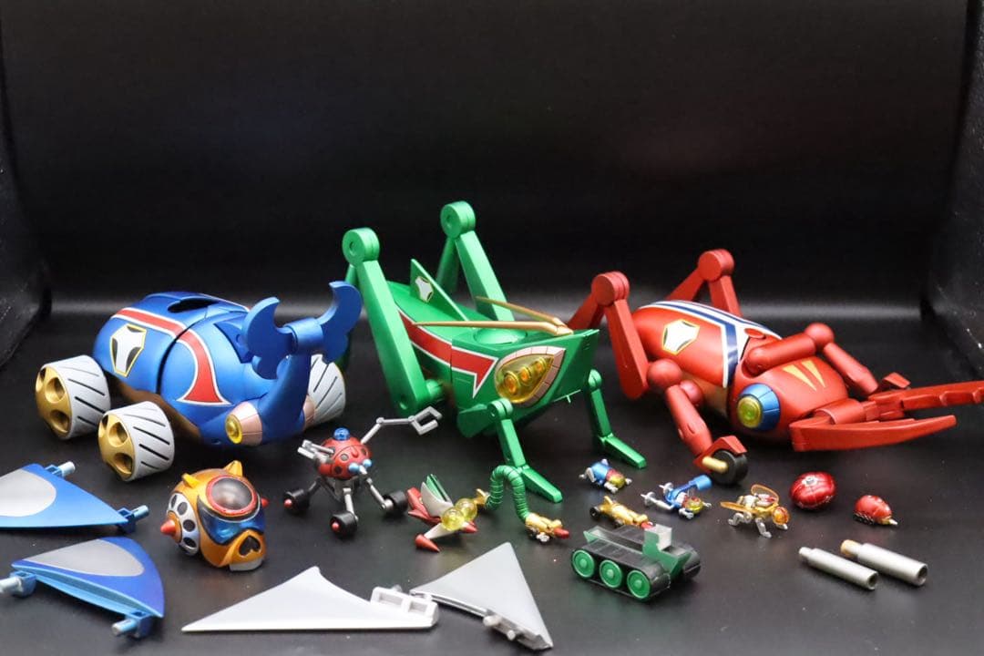 タイムボカンメカ3機＆ミニメカ＆タイムガイコッツ【全塗装・完成品】