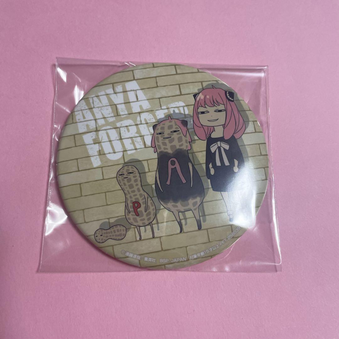 【原作イラスト！】アーニャ　ピーナッツ　SPY×FAMILY 缶バッジnamco
