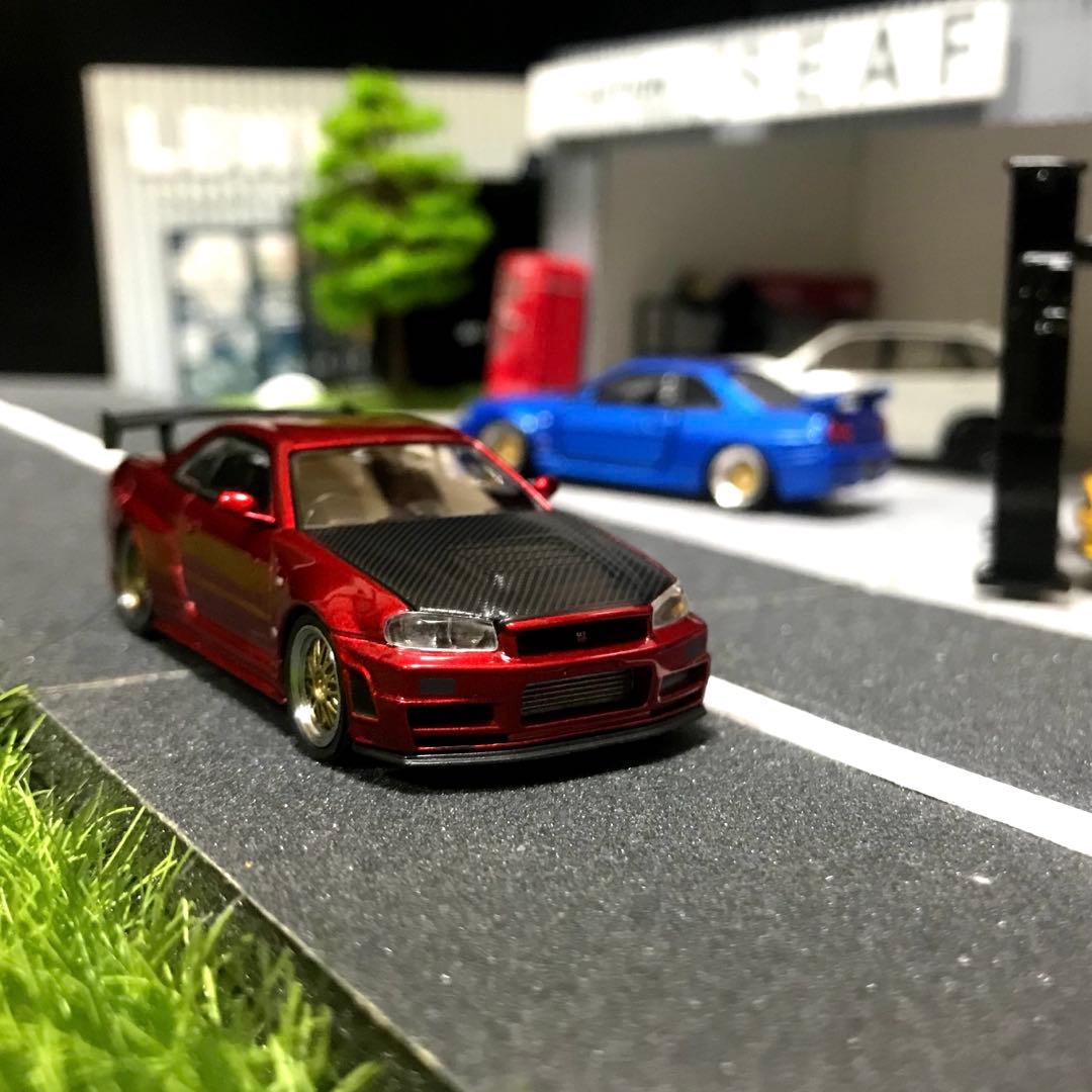 イグニッションモデル 1/64 スカイライン R34 GTR 限定レッド　未開封