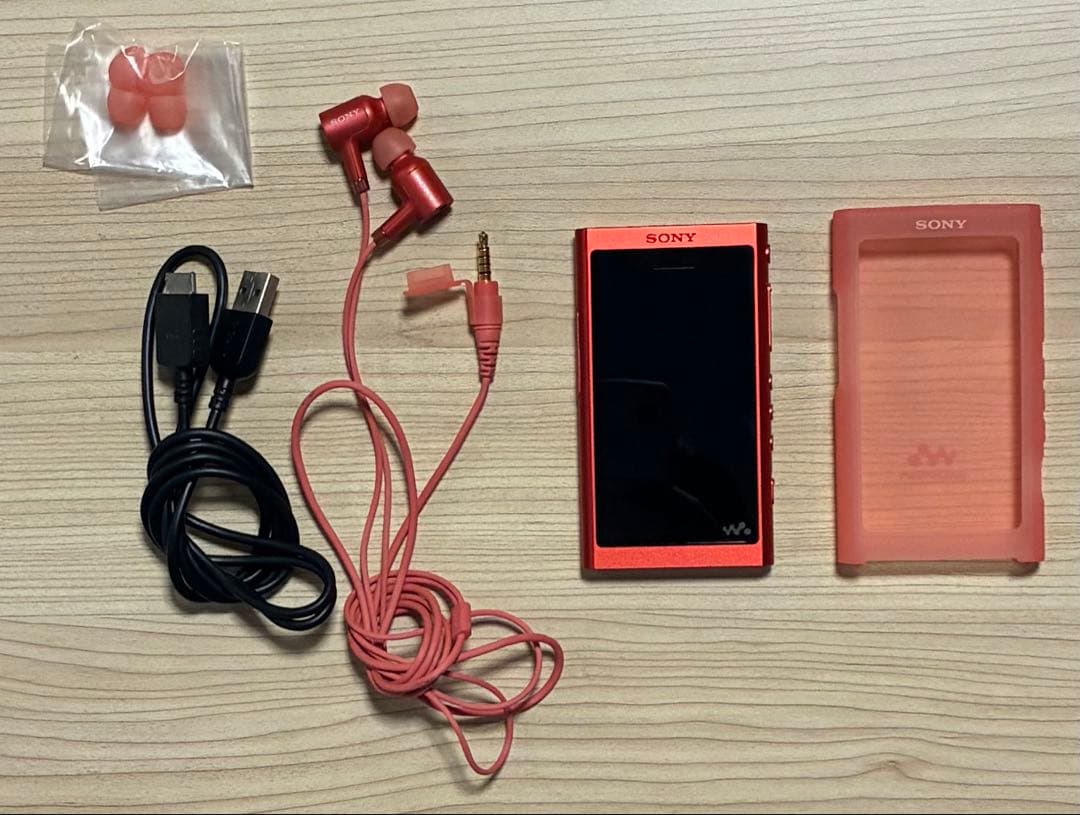 SONY ウォークマン レッド NW-A55 本体 付属品 イヤホン
