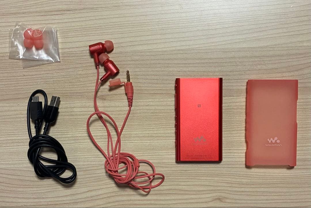 SONY ウォークマン レッド NW-A55 本体 付属品 イヤホン