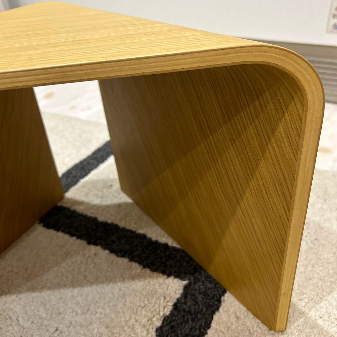 無印良品　重なるテーブルベンチ　大小　オーク材