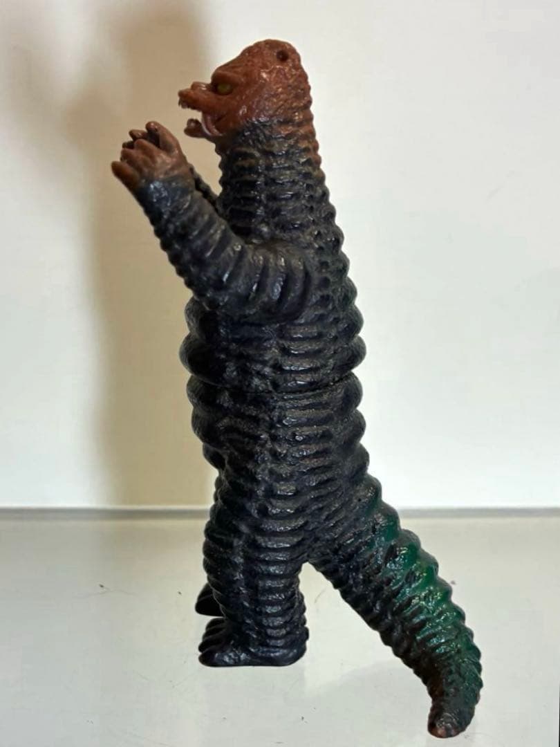 【昭和当時物】■どくろ怪獣 レッドキング ミニソフビ /ポピー キングザウルス