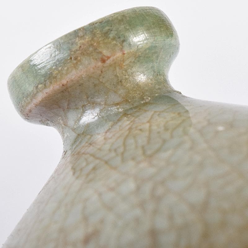 朝鮮美術　李朝　高麗青磁　小壷　油壷　C　R8575