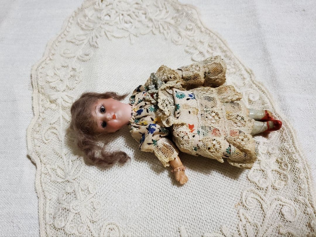 アンティークドール　ミニョネット　人形