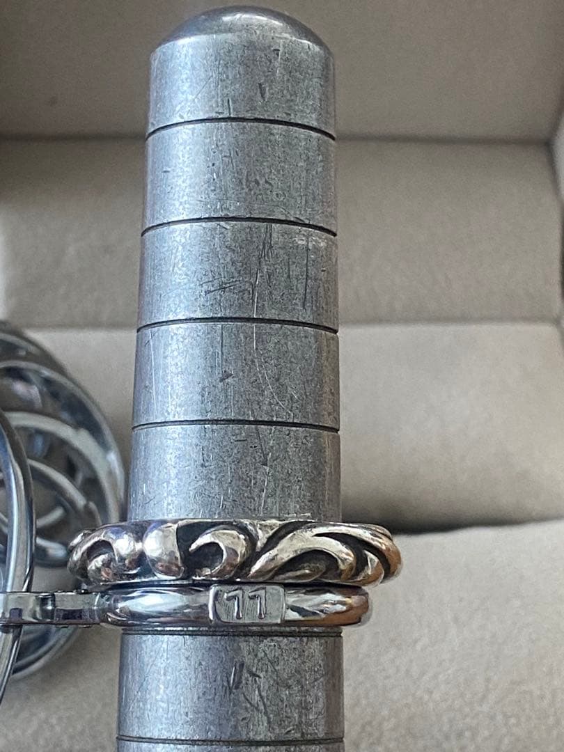 CHROME HEARTS クロムハーツ　スクロールバンドリング　US5.5