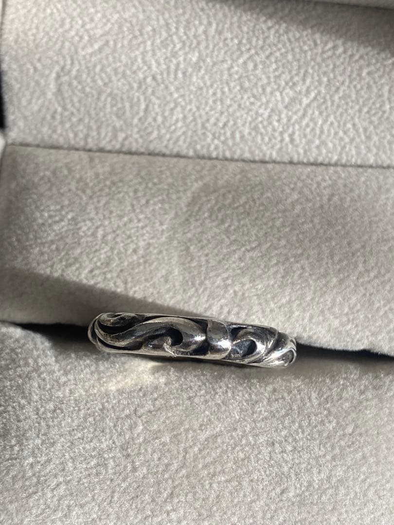 CHROME HEARTS クロムハーツ　スクロールバンドリング　US5.5