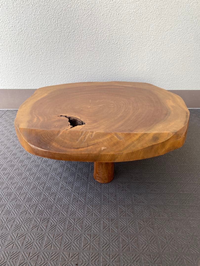 天然木 一枚板 花台 座卓 ローテーブル ちゃぶ台 飾り台 ディスプレイ台