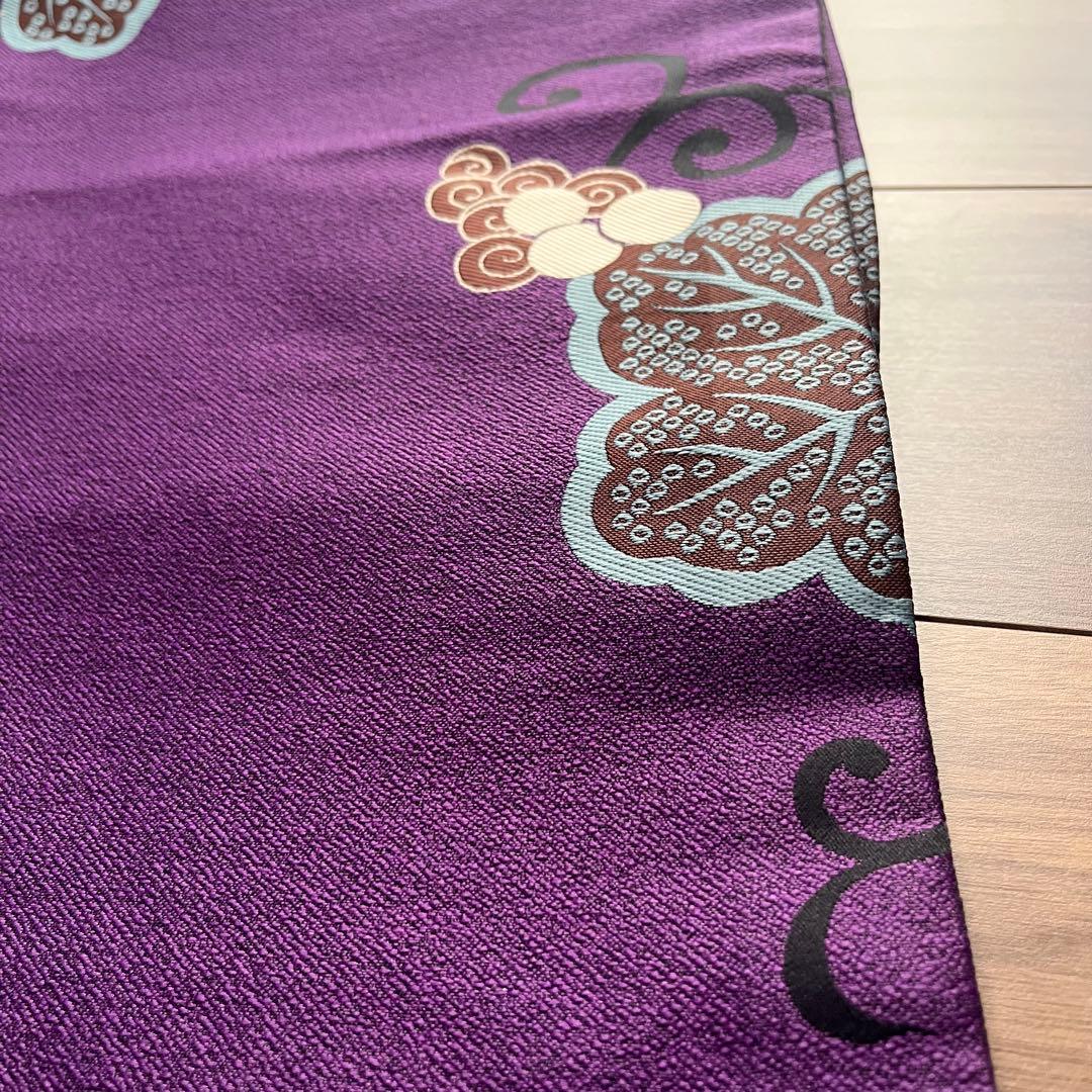 新品未使用◆狆 子犬 京袋帯 葡萄 紫 蔦