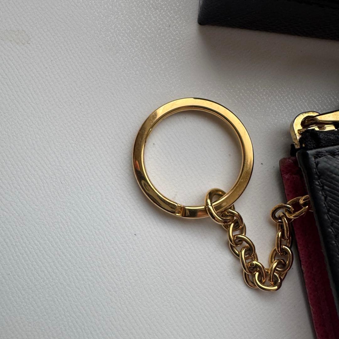 【極上美品】 PRADA プラダ L字ファスナー 財布 ケース 小銭入れ