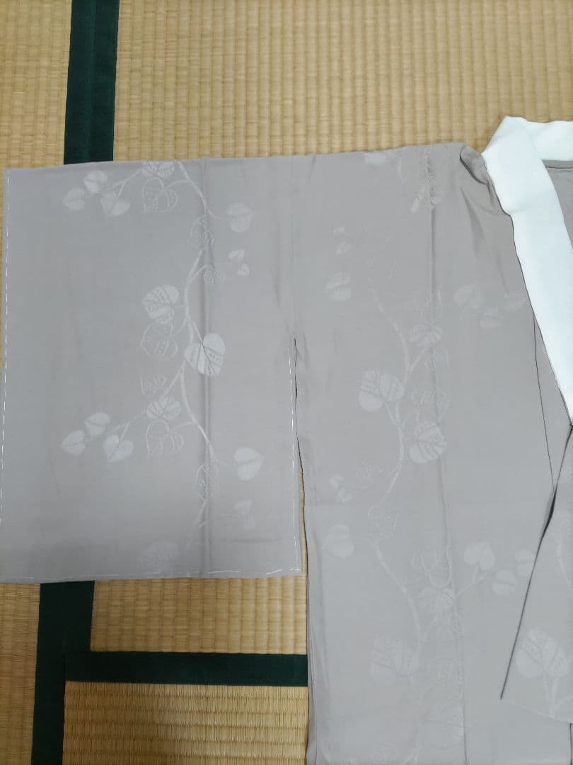 イルセ　茶系　新品未使用品　銀花仙　正絹訪問着長襦袢セット