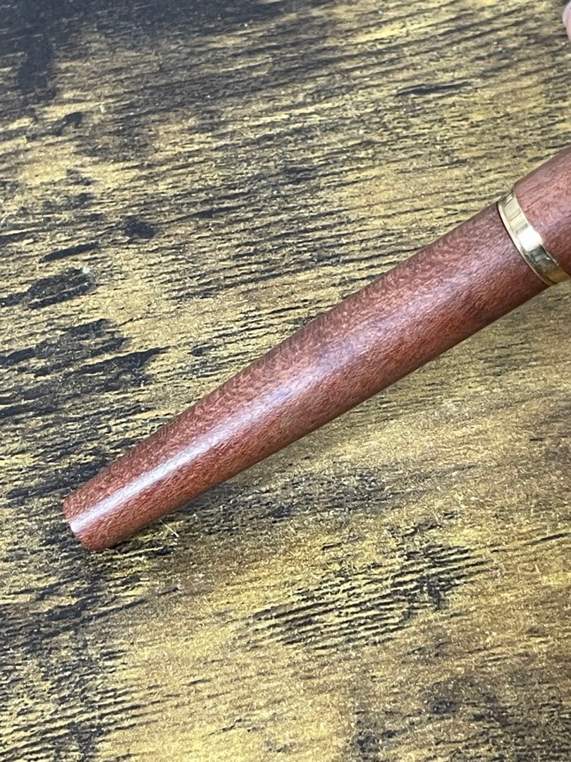 1974年製　初代カスタム　高級天然　イタヤカエデ 大型18金 万年筆