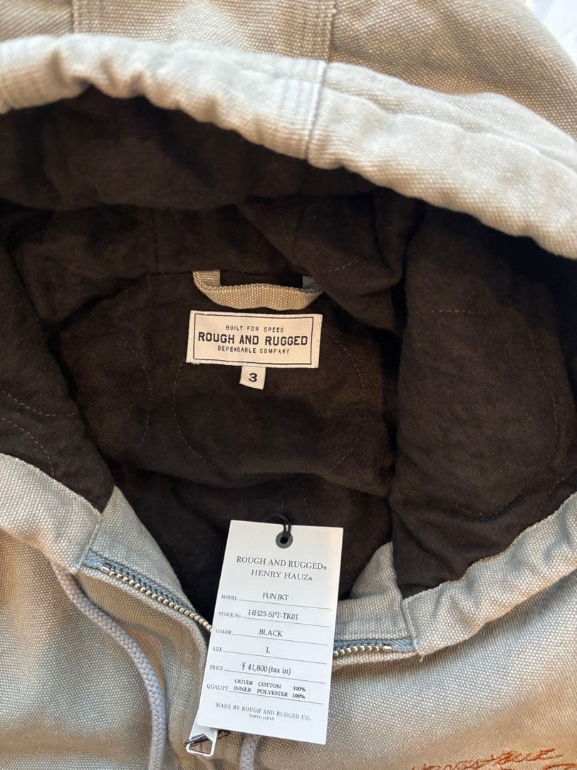 HENRY HAZE フード付きジャケット L グレー