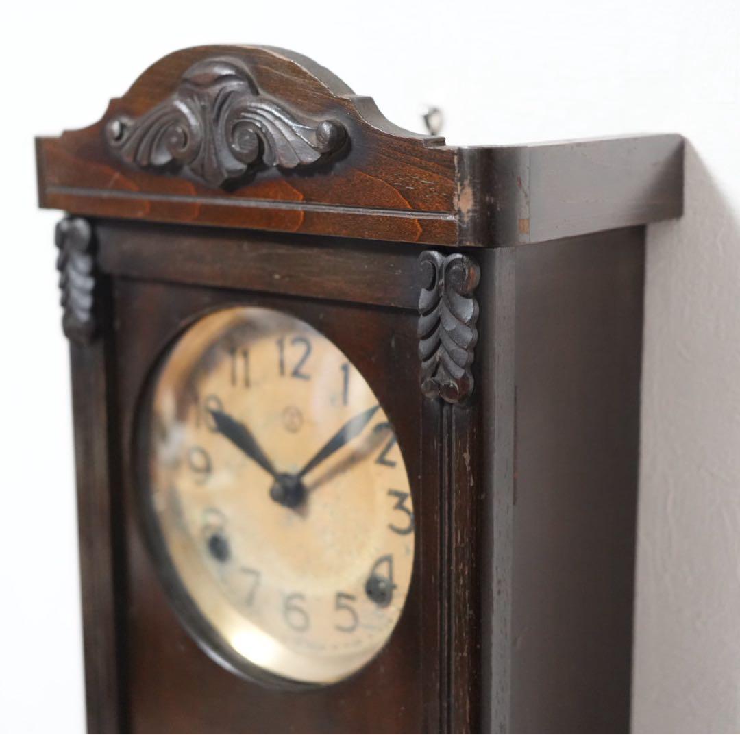 三工舎　ボンボン時計　振り子時計　柱時計　動作品　昭和レトロ