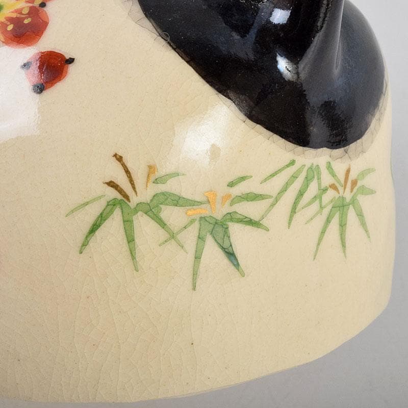 京焼　伊東陶山作　犬張子　お伽犬　置物　縁起物　共布共箱　C　8781