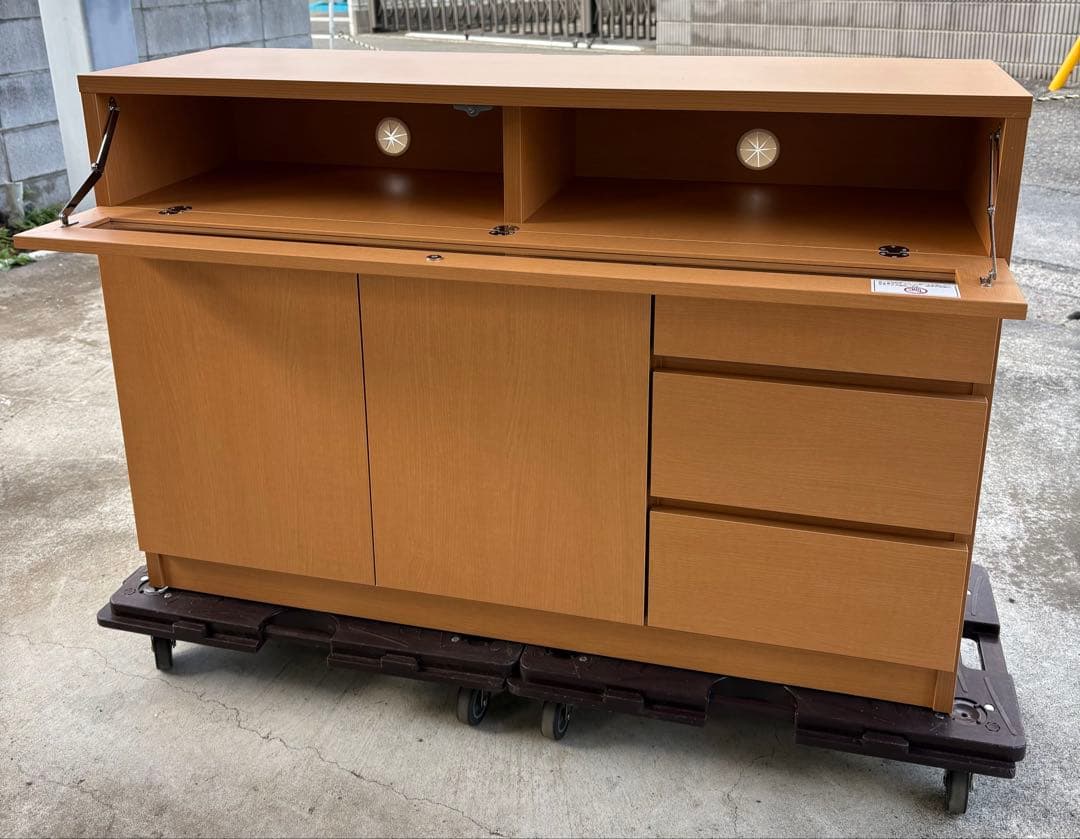 【ももて】永野家具工業 テレビ台 サイドボード ローボード 日本製　収納棚