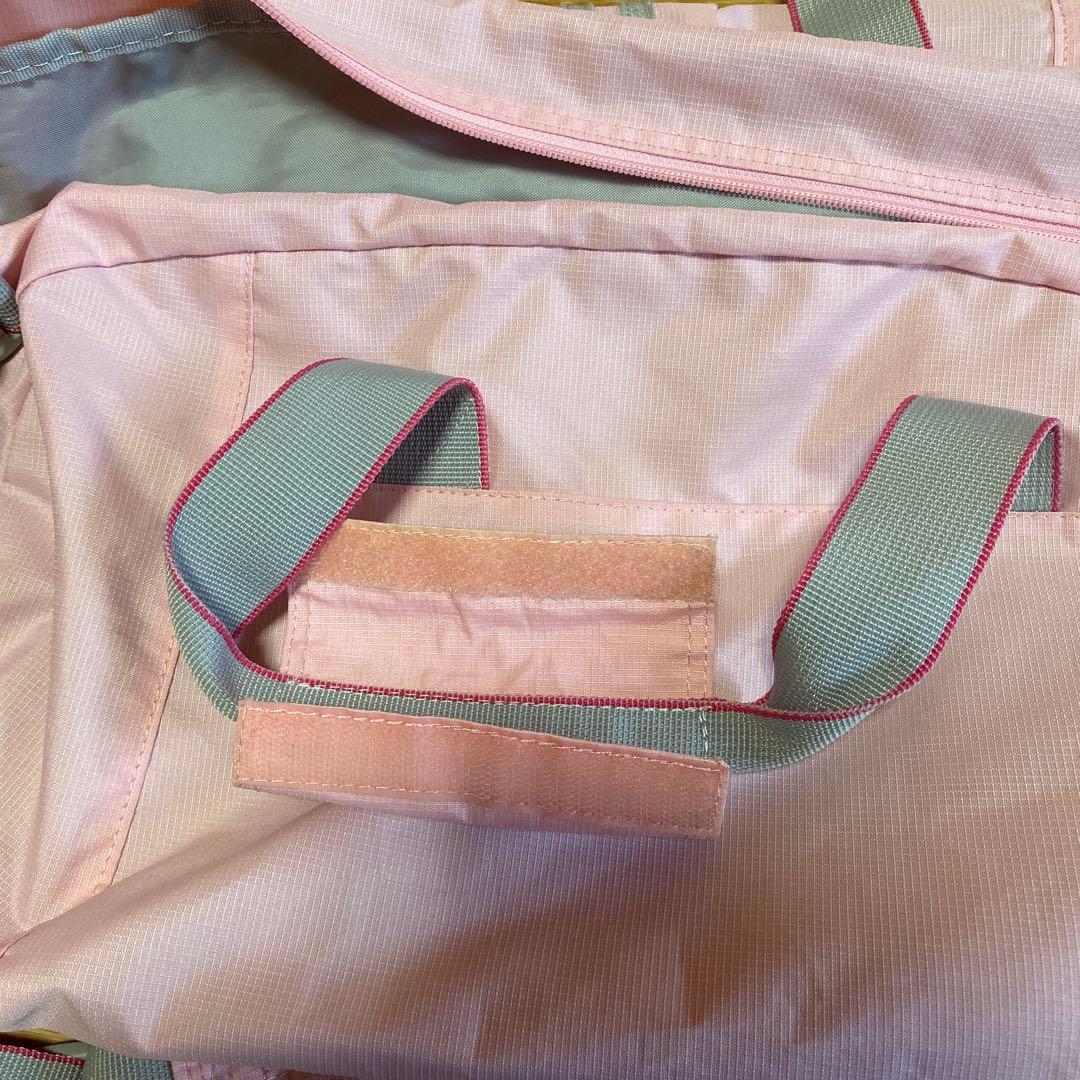 adidas ピンク ボストンバッグ　中敷き付き