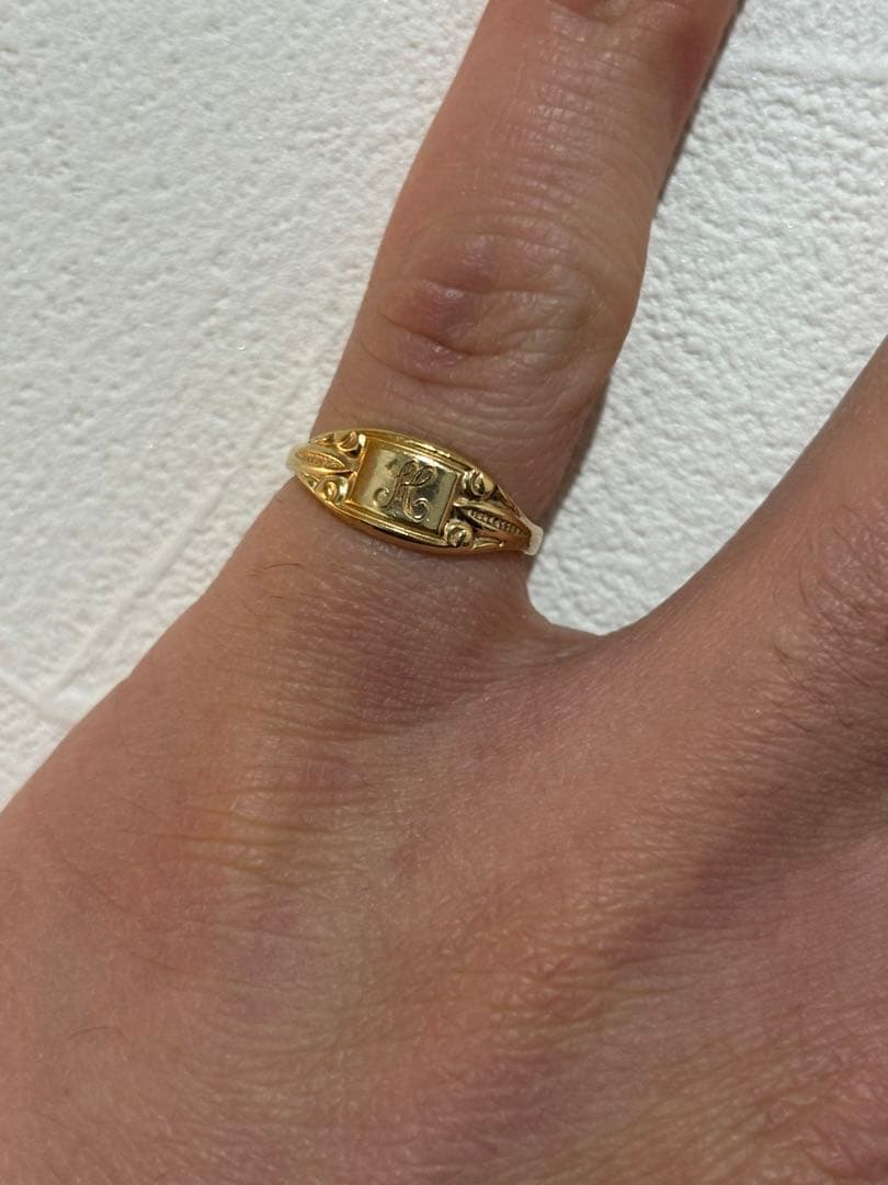 ヴィンテージシグネットリング　　10kGF9号 破格！