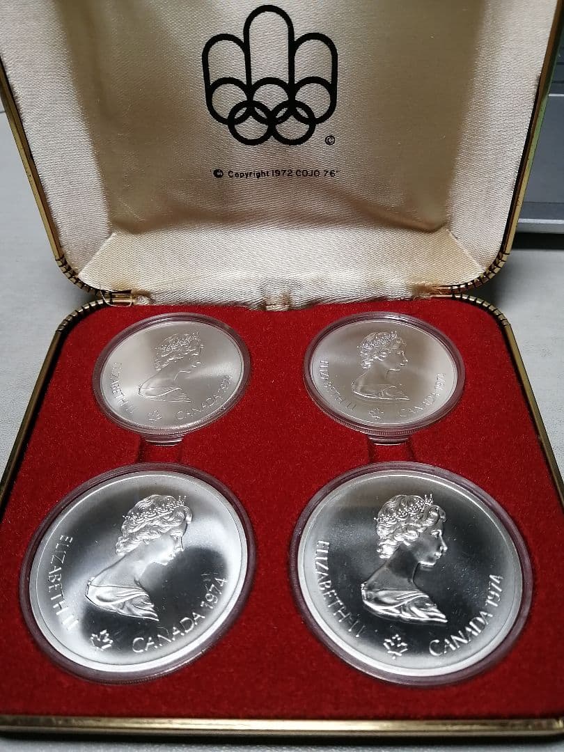 モントリオール五輪記念銀貨 4枚セット