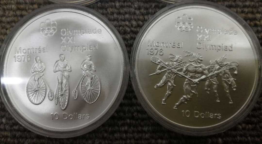 モントリオール五輪記念銀貨 4枚セット