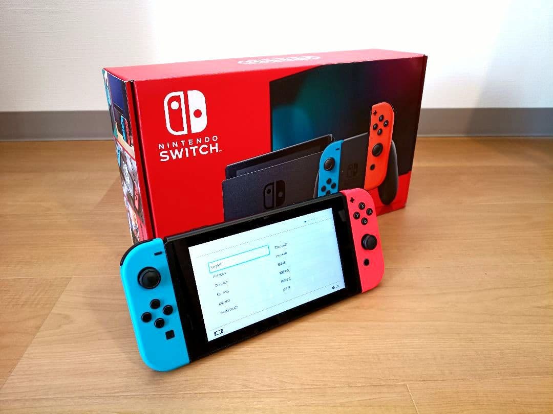 【美品】Nintendo Switch ネオンブルー/ネオンレッド 本体