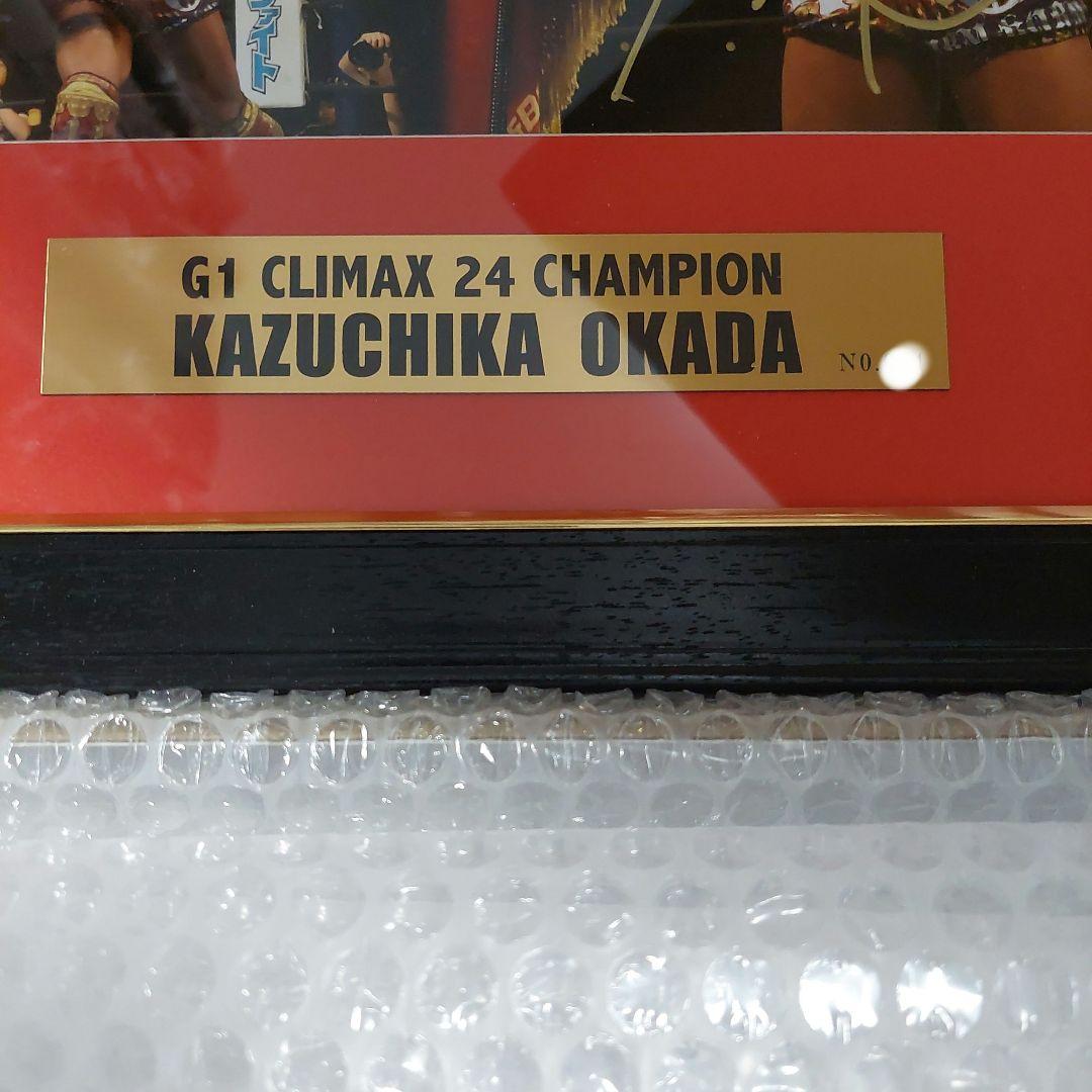 AEW (元新日本プロレス)　オカダ・カズチカ　直筆サイン入りフォトフレーム