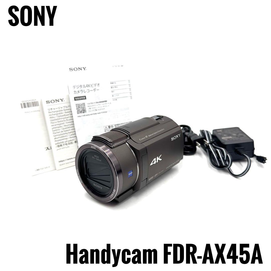 SONY ソニー 4Kビデオカメラ Handycam FDR-AX45A