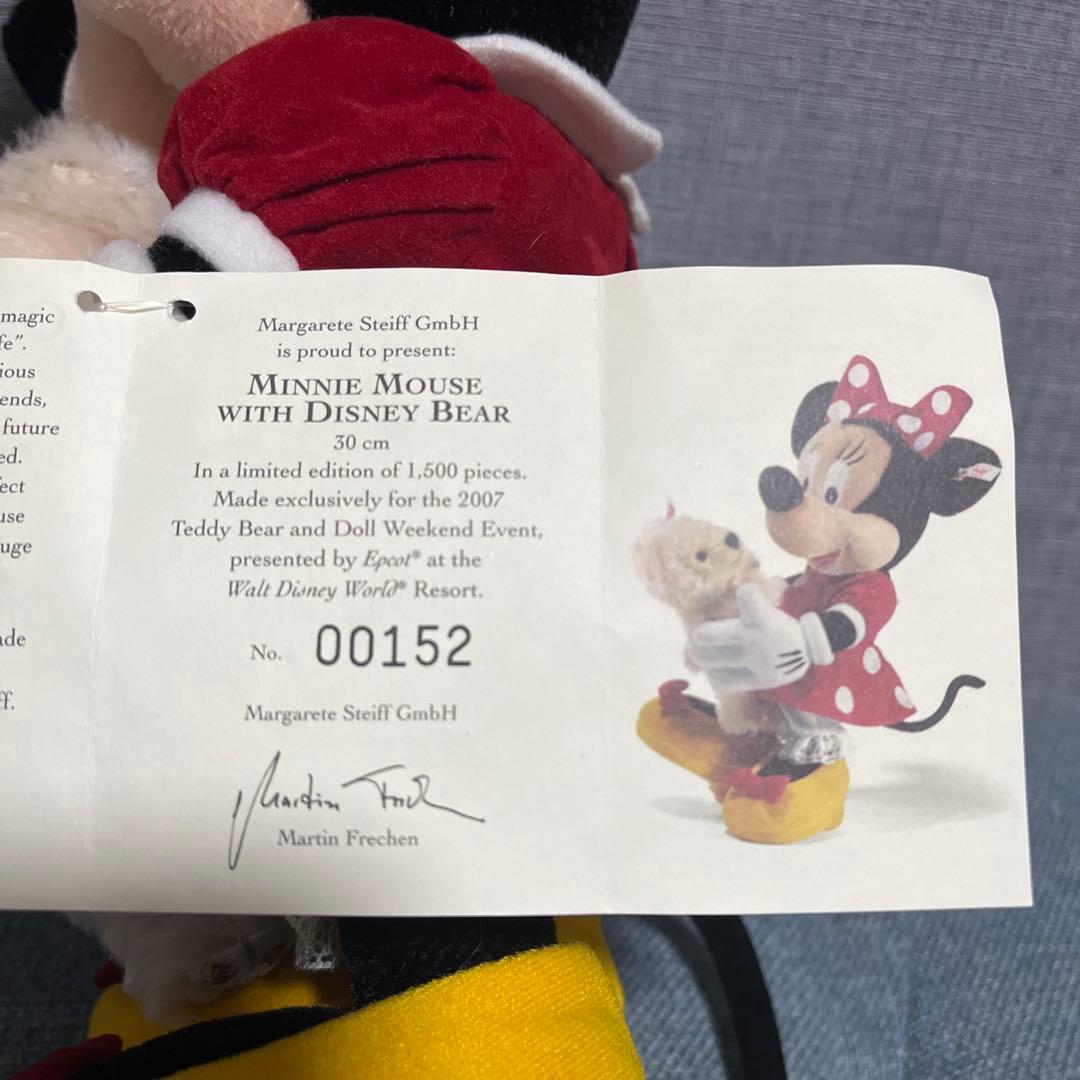 シュタイフ ミニー ウォルドディズニーワールド　テディベア＆ドールウィークエンド
