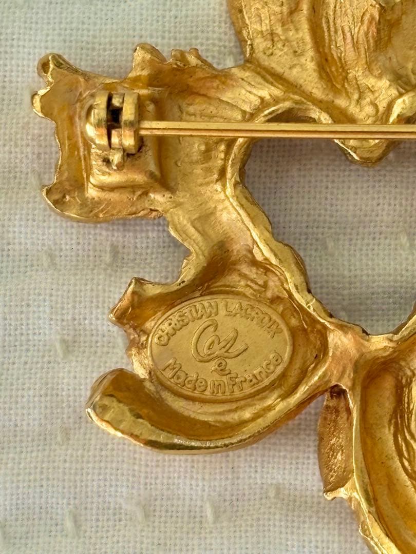 クリスチャンラクロア　ゴールドブローチ 大　ヴィンテージ　バロック風　LVMH