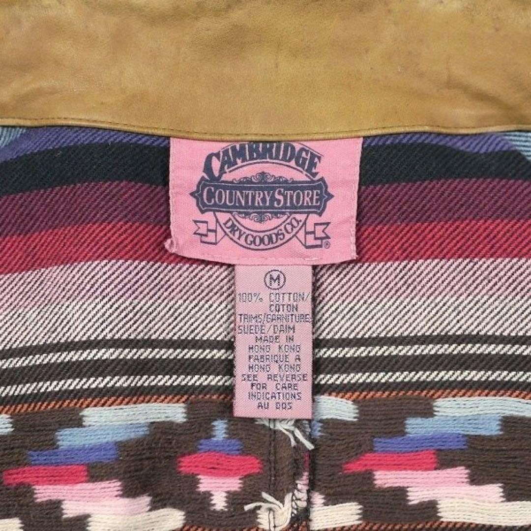 ビンテージ ネイティブ メキシカン ラグ ジャケット カバーオール レザー 古着