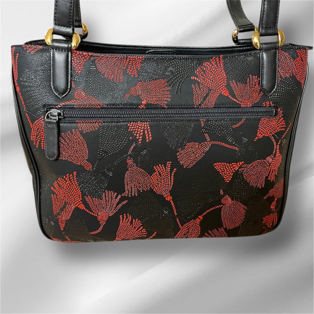 【美品】印傳屋 INDEN-YA 房柄 ベネッセージ バッグ