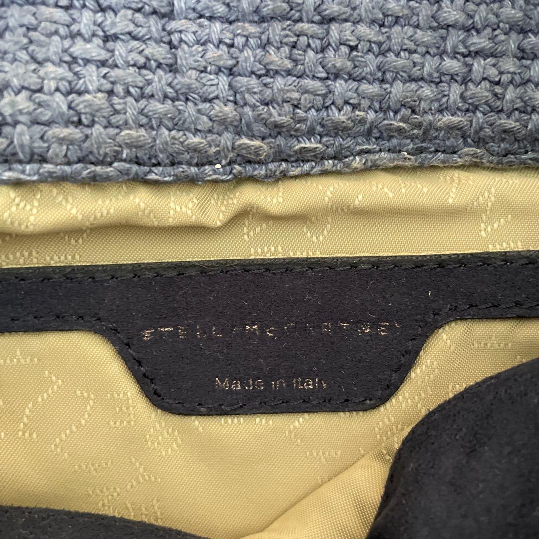 STELLA ステラマッカートニー　ショルダー クラッチバッグ　ブルー　チェーン